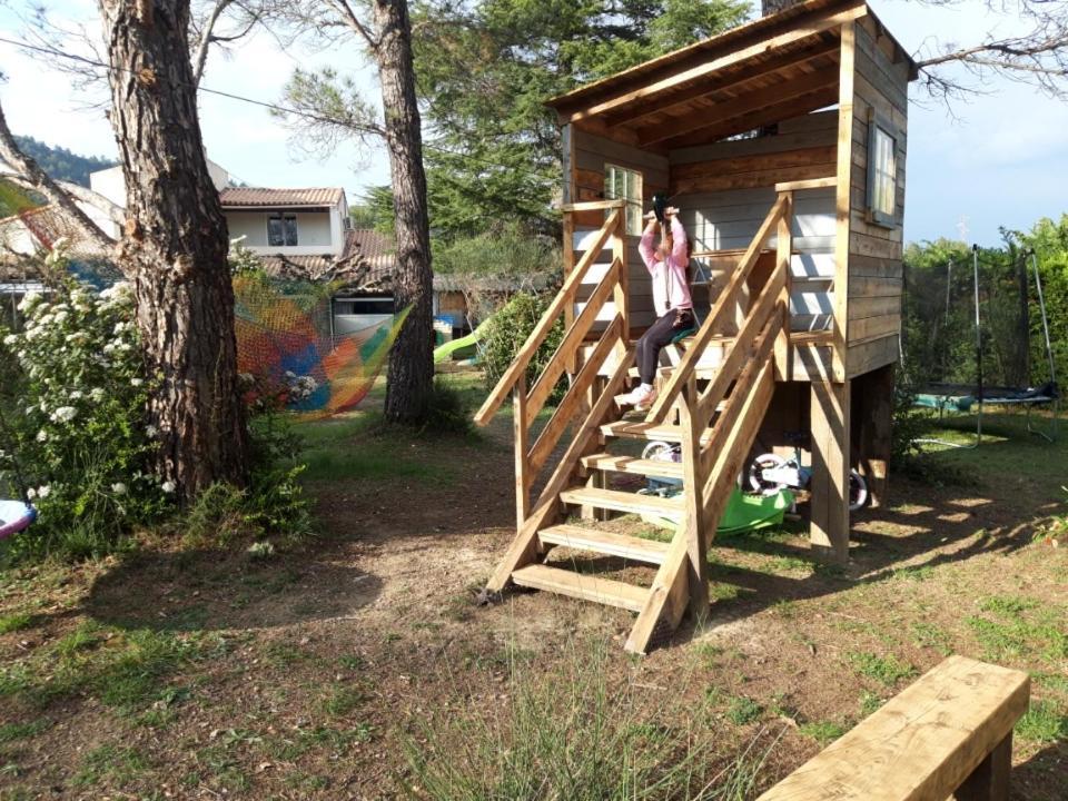 Chalet Banane Devant Piscine, A 6Km Du Festival De Piano De La Roque D'Antheron Rognes Exterior foto